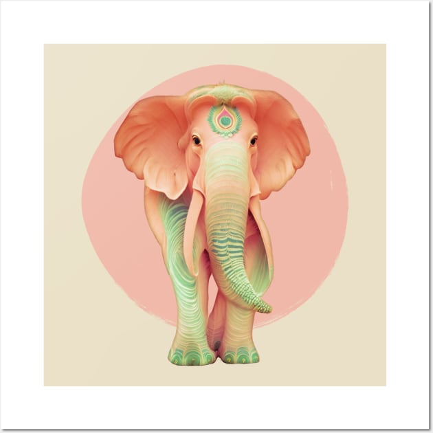 Pink Magic Elephant Wall Art by Veata Atticus Store